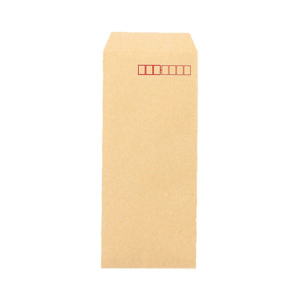 （まとめ） ピース R40再生紙クラフト封筒 長4 70g／m2 〒枠あり 業務用パック 401-80 1箱（1000枚） 〔×4セット〕 【北海道・沖縄・離島配送不可】