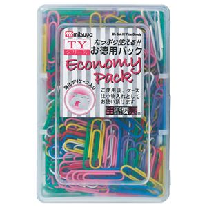 （まとめ） ミツヤ カラーゼム 大 28mm 7色アソート TY-25 1箱（約360本） 〔×10セット〕 【北海道・沖縄・離島配送不可】