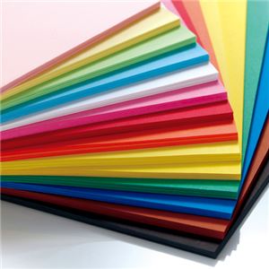 （まとめ） TANOSEE 色画用紙 四つ切 ゆき 1パック（10枚） 〔×15セット〕 【北海道・沖縄・離島配送不可】_1