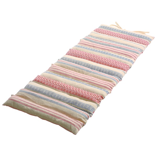 インド綿使用 ロングクッション/座布団 〔レッド〕 43×120cm 『テラ』の通販は 5,218円