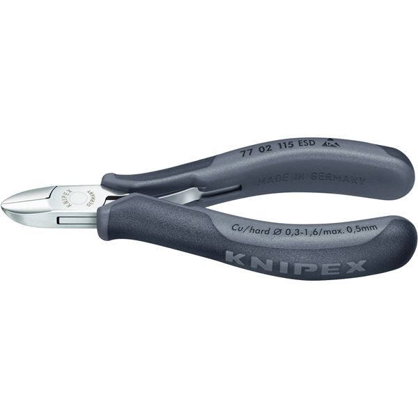 KNIPEX（クニペックス）7702-115ESD エレクトロニクスニッパー 【北海道・沖縄・離島配送不可】