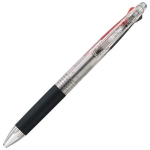 （まとめ） TANOSEE 油性2色ボールペン 0.7mm （軸色 クリア） 1本 〔×30セット〕 【北海道・沖縄・離島配送不可】