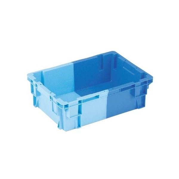 〔5個セット〕 業務用コンテナボックス/食品用コンテナー 〔NF-S25〕 ダークブルー/ブルー 材質：PP 【北海道・沖縄・離島配送不可】