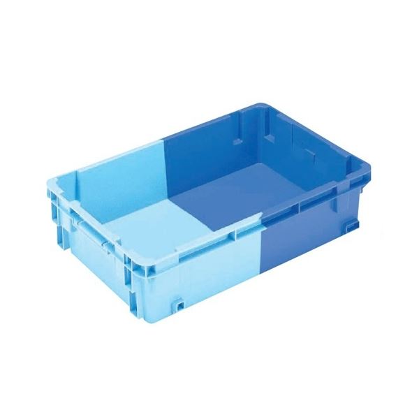〔5個セット〕 業務用コンテナボックス/食品用コンテナー 〔NF-S33〕 ダークブルー/ブルー 材質：PP 【北海道・沖縄・離島配送不可】