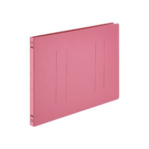 （まとめ） TANOSEE フラットファイルE A4ヨコ 150枚収容 背幅18mm ピンク 1パック（10冊） 〔×10セット〕 【北海道・沖縄・離島配送不可】