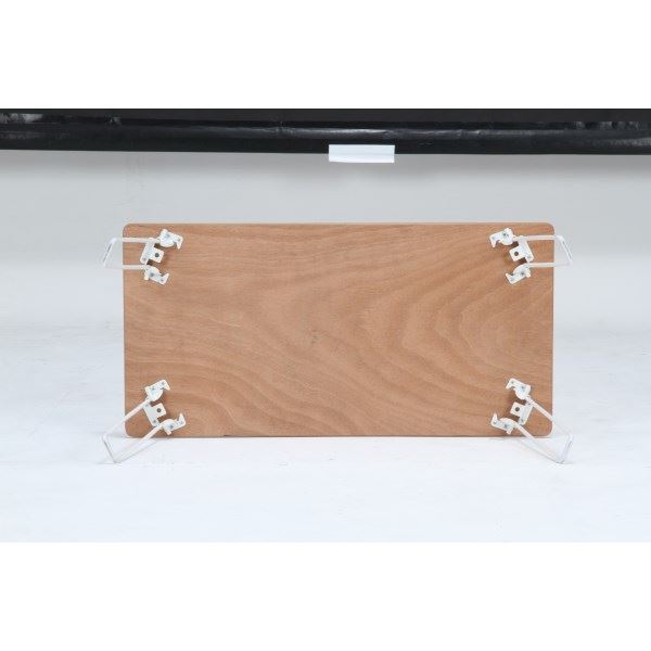 北欧風 突板ローテーブル/コーヒーテーブル 〔幅80cm ナチュラル×ブラウン〕 長方形 折りたたみ 木製 『ライン』 【北海道・沖縄・離島配送不可】_3