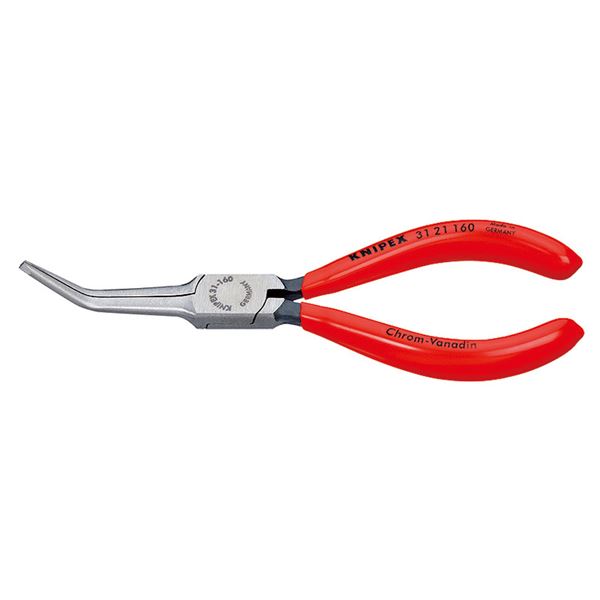 KNIPEX（クニペックス）3121-160 45゜先曲ニードルノーズプライヤー （SB） 【北海道・沖縄・離島配送不可】