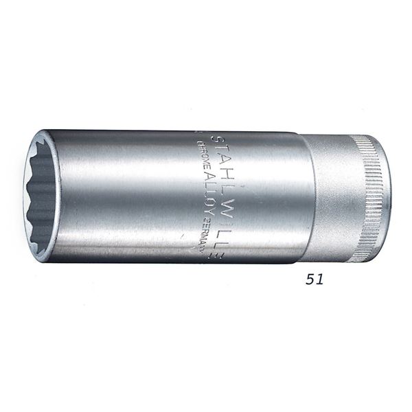 STAHLWILLE（スタビレー） 51-27 （1／2SQ）ディープソケット （12角）（03020027） 【北海道・沖縄・離島配送不可】