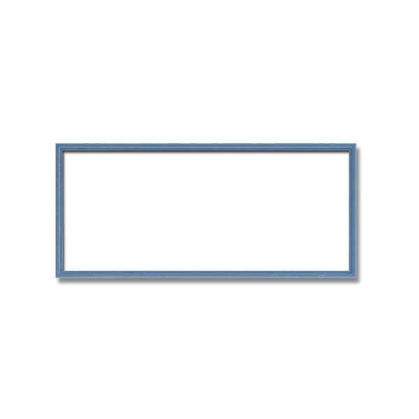 〔長方形額〕木製額　縦横兼用額　カラー4色展開　■カラー長方形額(500×250mm)ブルーのサムネイル