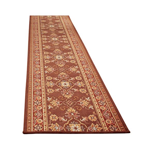 ベルギー製 廊下敷き/ラグマット 〔78×340cm ベージュ〕 長方形 防滑 撥水 撥油加工 高耐久性 〔玄関 キッチン〕の通販は 10,989円