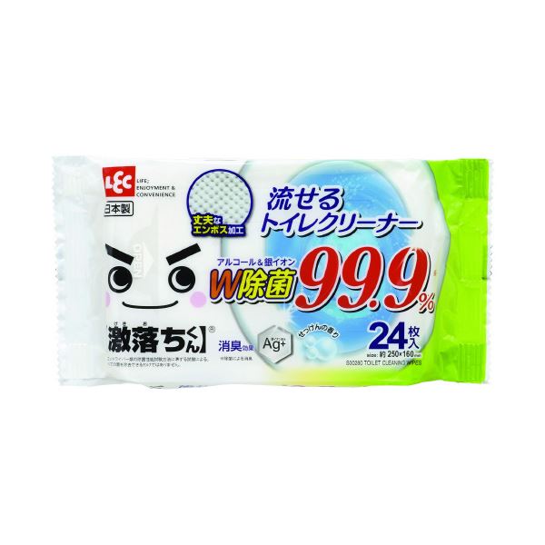 （まとめ） レック GN流せる除菌トイレクリーナー 24枚 〔×20セット〕の通販は 4,883円