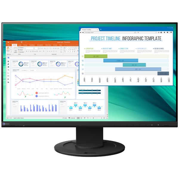 EIZO 60.5cm 23.8型カラー液晶モニター FlexScan EV2460 ブラック EV2460-BK 【北海道・沖縄・離島配送不可】