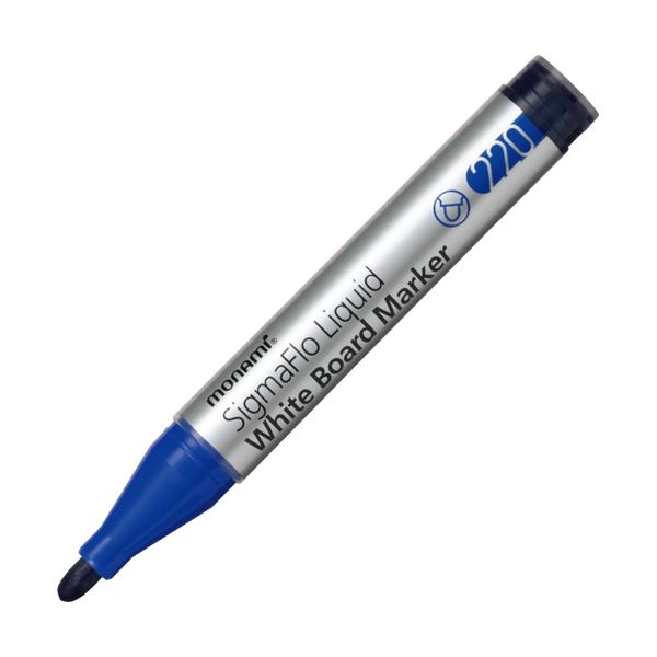 (まとめ) モナミ ホワイトボード用マーカーSigmaFlo Liquid 太字 青 18415 1本 〔×100セット〕 【北海道・沖縄・離島配送不可】