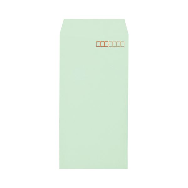 キングコーポレーション ソフトカラー封筒長3 80g／m2 〒枠あり グリーン 業務用パック 161308 1箱（1000枚）の通販は