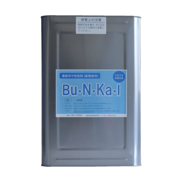 ヤナギ研究所 鉱物油用中性洗剤Bu・N・Ka・I 18L缶 BU-10-K 1缶の通販は