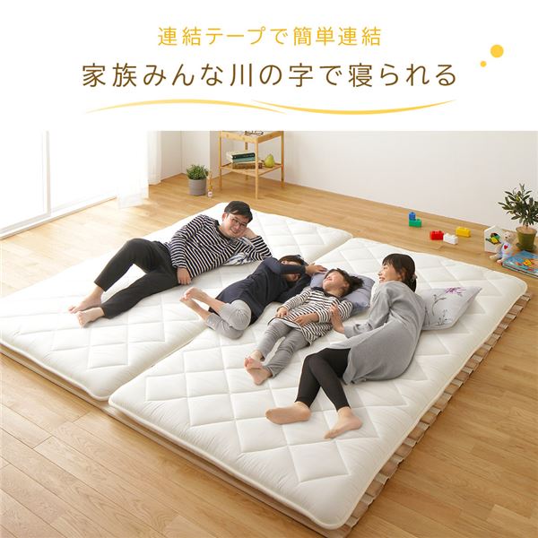 すのこ ベッド マットレス 通気性 防カビ 連結 木製 天然木 桐 軽量 コンパクト 収納 折りたたみ ロール 式 タイプ セミダブル 【北海道・沖縄・離島配送不可】_4