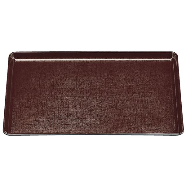 尺5 布目長角トレー/おぼん 〔新溜SL〕 449×338×22mm ノンスリップ 日本製 食洗機対応 〔和食 レストラン 店舗 お店〕の通販は 5,275円