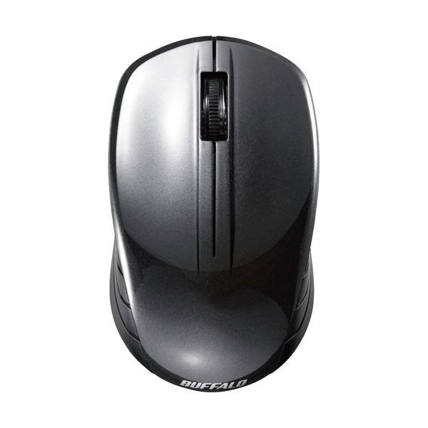 (まとめ) バッファロー 無線 BlueLED3ボタン スタンダードマウス ブラック BSMBW107BK 1個 〔×10セット〕 【北海道・沖縄・離島配送不可】
