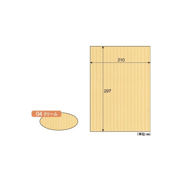 （まとめ）リップルボード薄口A4 クリーム〔×30セット〕の通販は