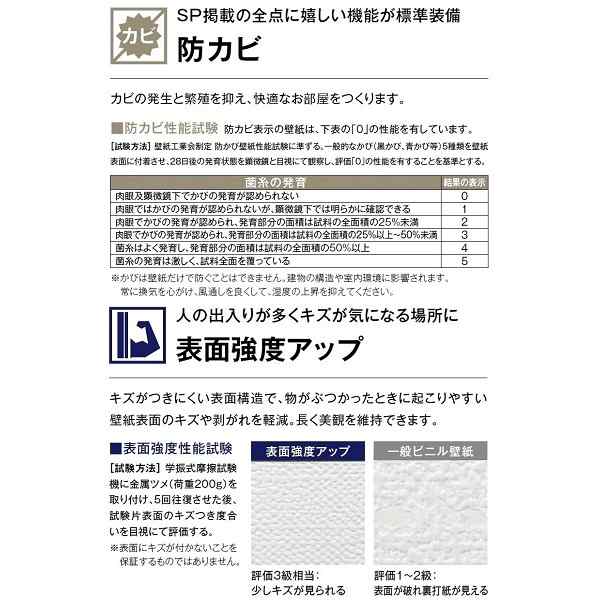 のり無し壁紙 サンゲツ SP2828 〔無地貼可〕 92cm巾 50m巻の通販はau