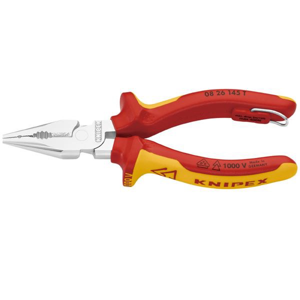 KNIPEX（クニペックス） 0826-145TBK 絶縁ニードルノーズペンチ 落防（BK）の通販は