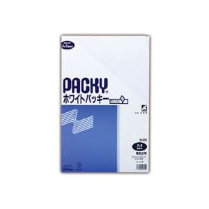 ピース ホワイトパッキー 角2 テープ付80g/m2 〒枠なし 895 1セット(140枚：7枚×20パック) 【北海道・沖縄・離島配送不可】