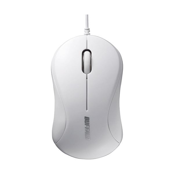 (まとめ) バッファロー 有線PS2 光学式マウス3ボタンタイプ ホワイト BSMOP050WHZ 1個 〔×10セット〕の通販は