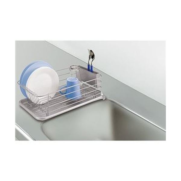 ds-（まとめ）アスベル Nポゼ 縦横兼用Wコート水切りスリム 1個〔×5セット〕 ｜アスベル 縦横兼用クリアコート水切り 「Nポゼ」 ホワイト