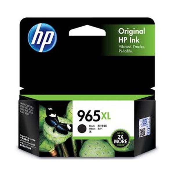 （まとめ）HP HP965XL インクカートリッジ黒 3JA84AA 1個〔×3セット〕 【北海道・沖縄・離島配送不可】