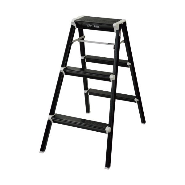 長谷川工業 アルミ踏み台 SKITSTEP 3段 ブラック SK2.0-08BK 1台の通販は 17,292円
