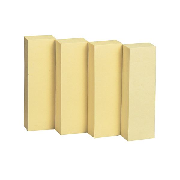 (まとめ) TANOSEE ふせん 50×15mmイエロー 1セット（100冊：20冊×5パック） 〔×10セット〕 【北海道・沖縄・離島配送不可】
