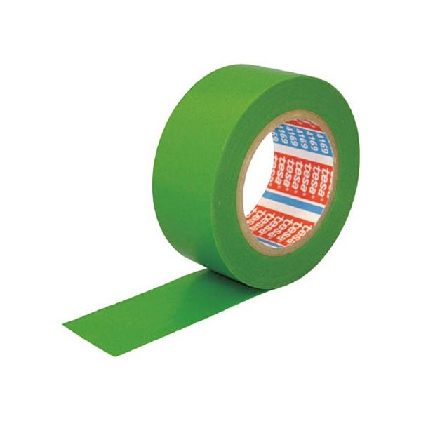 (まとめ) テサテープ ラインマーキングテープ 緑 50mm×33m 4169N-PV8-GN 1巻 〔×5セット〕 【北海道・沖縄・離島配送不可】