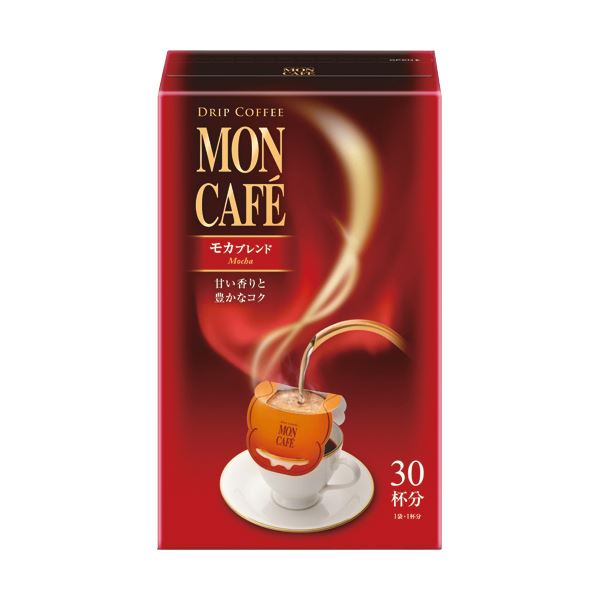 （まとめ）片岡物産 モンカフェ ドリップコーヒーモカブレンド 8g 1セット（60袋：30袋×2箱）〔×2セット〕の通販は 8,201円