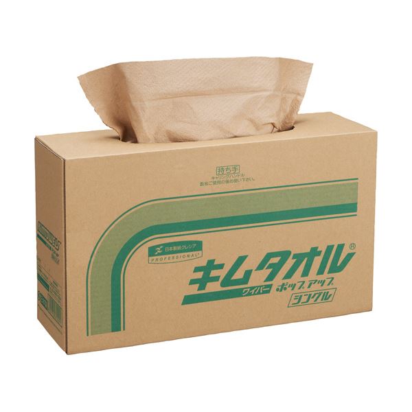 （まとめ）日本製紙クレシア キムタオル ポップアップ シングル 61420 1箱（150枚） 〔×3セット〕 【北海道・沖縄・離島配送不可】