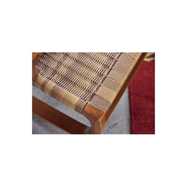 ロッキングチェア パーソナルチェア 幅59×奥行65×高さ59×座面高30cm ブラウン 完成品 1人掛け 木製 耐久性 リビング 【北海道・沖縄・離島配送不可】_3