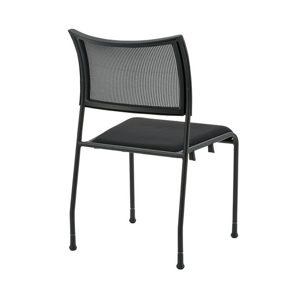 ジョインテックス 会議イス GKM-51 ブラック 肘無固定脚 【北海道・沖縄・離島配送不可】