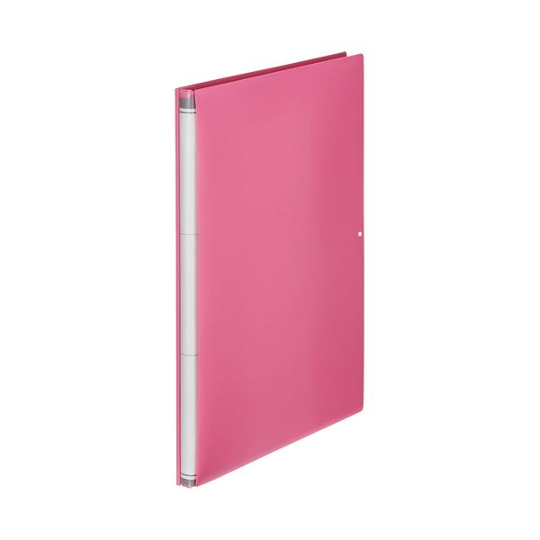 TANOSEE 背幅伸縮フラットファイル（PP表紙） A4タテ 1000枚収容 背幅15〜115mm ピンク 1セット（10冊）の通販は 5,792円