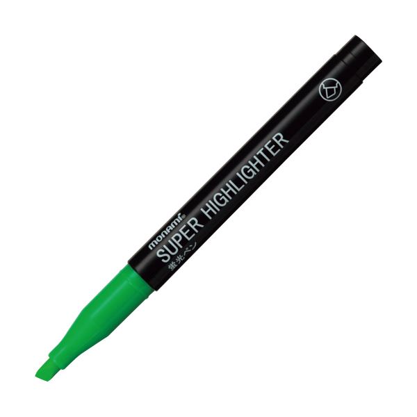 (まとめ) モナミ 蛍光ペン SUPERHIGHLIGHTER 緑 18404 1本  〔×300セット〕 【北海道・沖縄・離島配送不可】