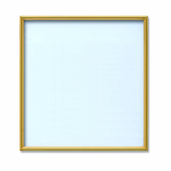 〔角額〕アルミ正方形額・壁掛けひも・アクリル付き ■450角（450×450mm）ゴールド 【北海道・沖縄・離島配送不可】