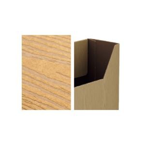 (まとめ) TANOSEE ボックスファイル（WOODY） A4ヨコ 背幅100mm ナチュラル 1パック（3冊）  〔×30セット〕の通販は