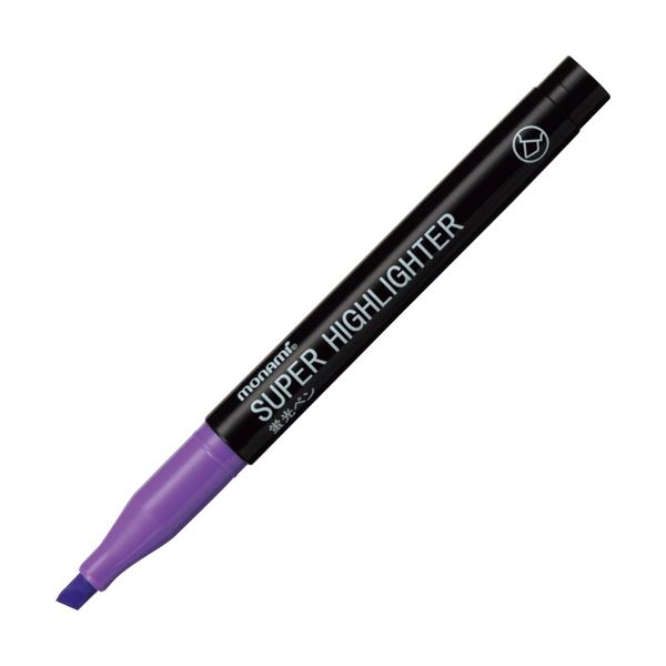 (まとめ) モナミ 蛍光ペン SUPERHIGHLIGHTER 紫 18406 1本  〔×300セット〕 【北海道・沖縄・離島配送不可】
