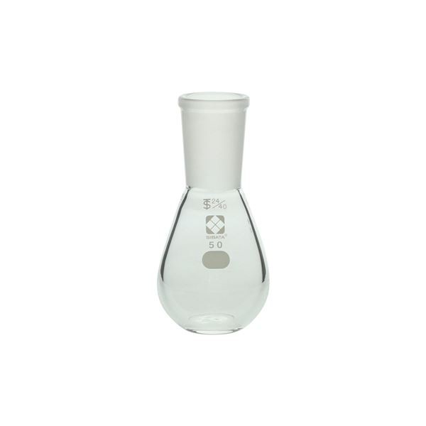 共通摺合平底なす形フラスコ 50mL 〔005400-2450〕の通販はその他文房具・事務用品