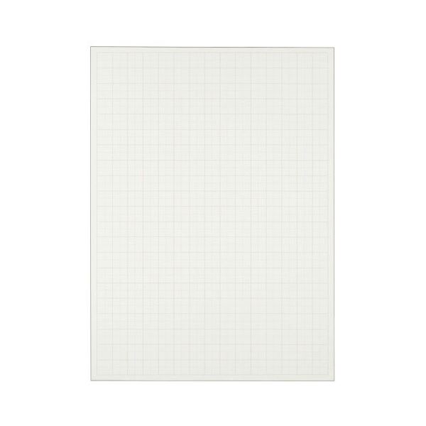 (まとめ) TANOSEE 模造紙（プルタイプ） 詰替用 788×1085mm 50mm方眼 再生ホワイト 1セット（60枚：20枚×3本）  〔×5セット〕 【北海道・沖縄・離島配送不可】