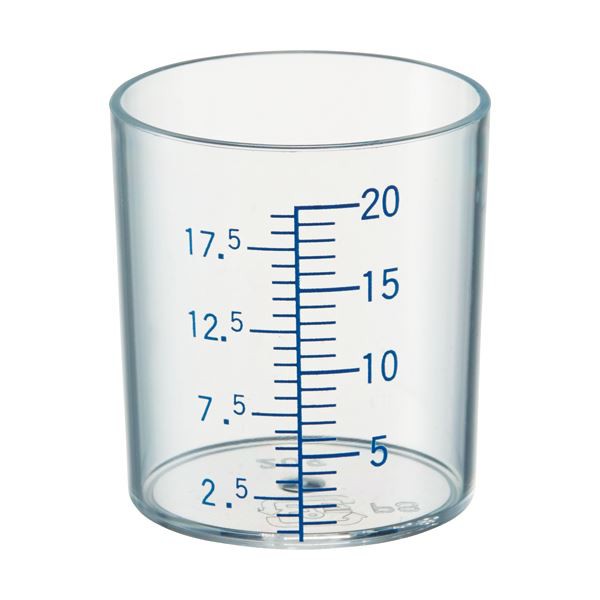 （まとめ）診療化成 SK計量カップ 青 目盛20ml 7952 1箱（100個） 〔×3セット〕の通販は