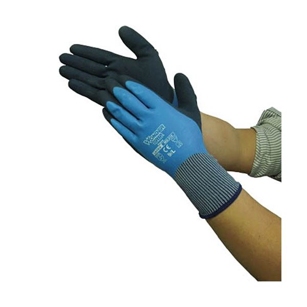 (まとめ) ユニワールド WONDER GRIP アクア XL WG-318-XL 1双 〔×20セット〕 【北海道・沖縄・離島配送不可】