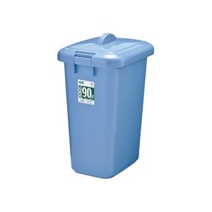 （まとめ）TANOSEE エコポリペール 角型 90L 本体 ブルー 1個 フタ別売 〔×3セット〕 【北海道・沖縄・離島配送不可】_2