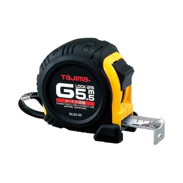 （まとめ）タジマ Gロックシリーズコンベックス 幅25mm×長さ5.5m GL25-55BL 1個 〔×3セット〕 【北海道・沖縄・離島配送不可】