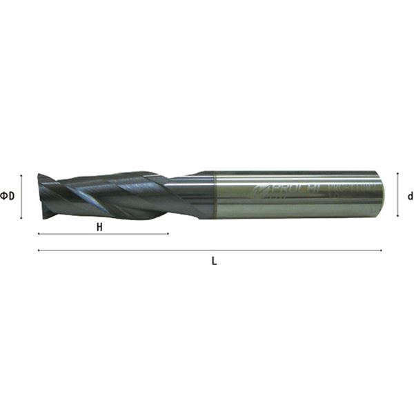 PROCHI PRC-T20M2 2枚刃超硬スクエアエンドミル 20MM 【北海道・沖縄・離島配送不可】_1