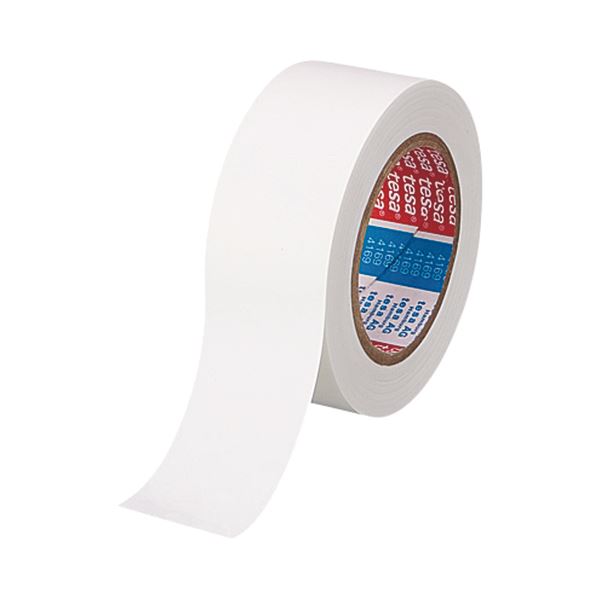 (まとめ) テサテープ ラインテープ 50mm×33m 白 4169PV8シロ 1巻  〔×10セット〕の通販は