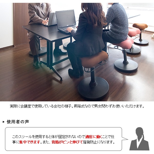 プロポーションスツール/カウンターチェア 〔LOWタイプ/ブルー〕 高さ51〜66cm 座面360度回転・昇降式 【北海道・沖縄・離島配送不可】_4